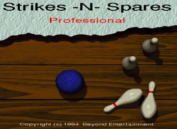 Strikes -N- Spares Professional screen shot title